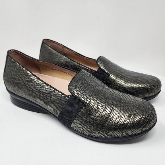 Dansko Addy Loafer Women EU42/US11.5-12 Gold Leather Comfort Shoes 6700860286 - Picture 1 of 9